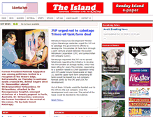Tablet Screenshot of island.lk
